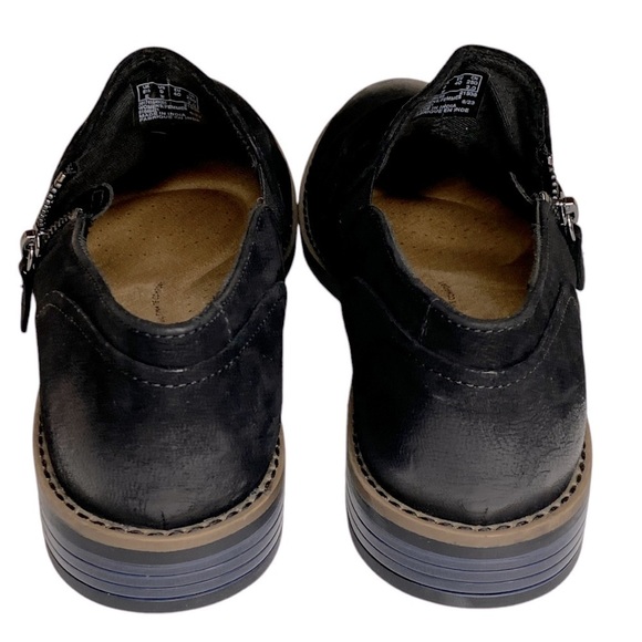 Clarks Collection Leather Side Zip Camzin Pace Black Women’s Sz 9 - Picture 4 of 8